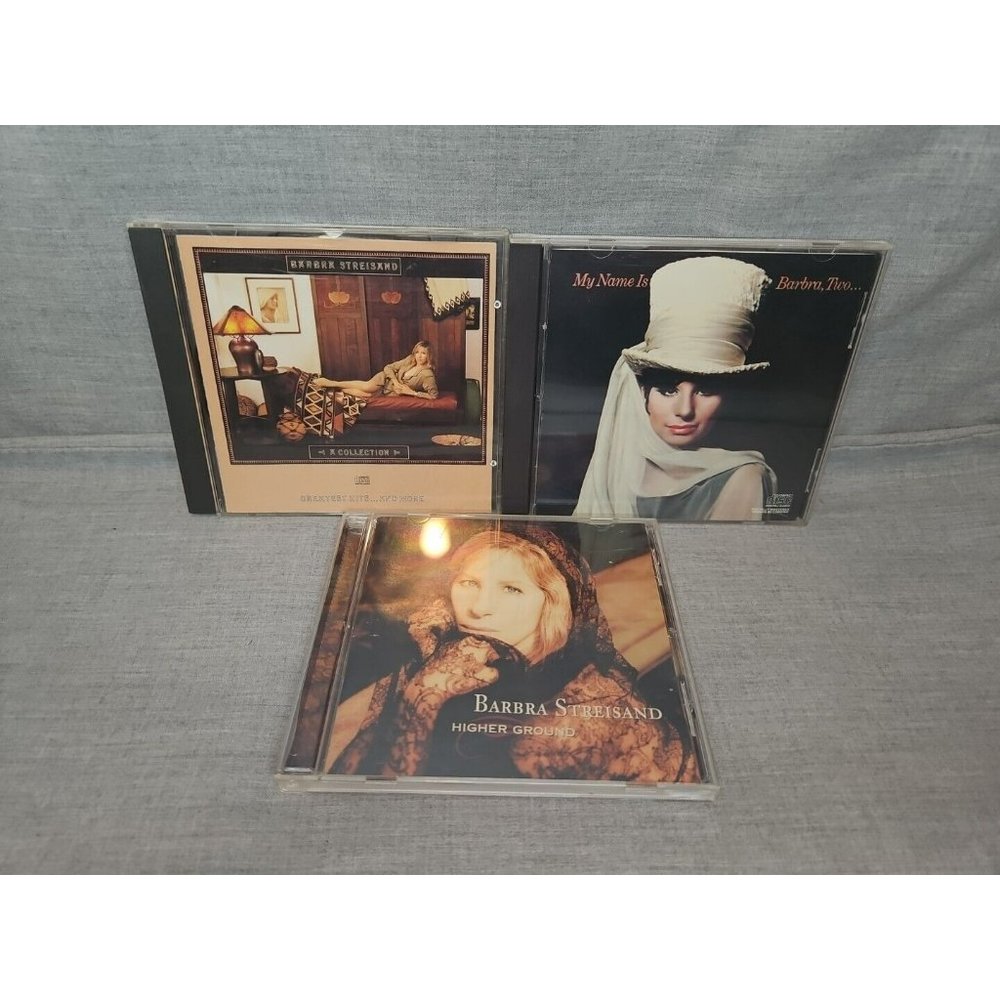 Lot of 3 Barbra Streisand CDs: A Collection, My Name Is Barbra Two, Higher Groun